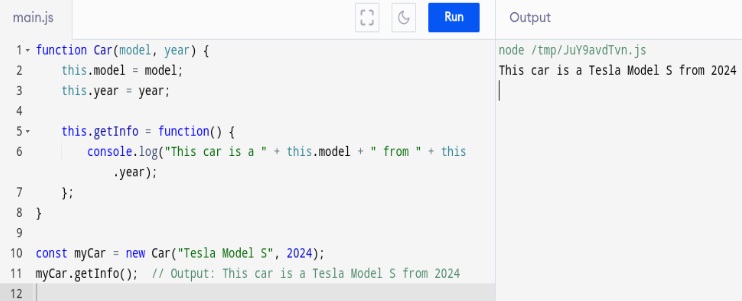 constructor function